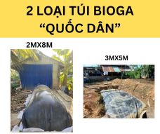 2 Loại Túi Bioga Quốc Dân Quy Mô Chăn Nuôi Hộ Gia Đình