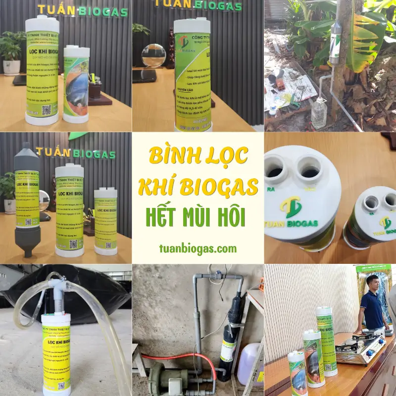 BÌNH LỌC KHÍ BIOGAS HẾT MÙI HÔI | BẢO VỆ SỨC KHỎE VÀ THIẾT BỊ SỬ DỤNG KHÍ BIOGAS