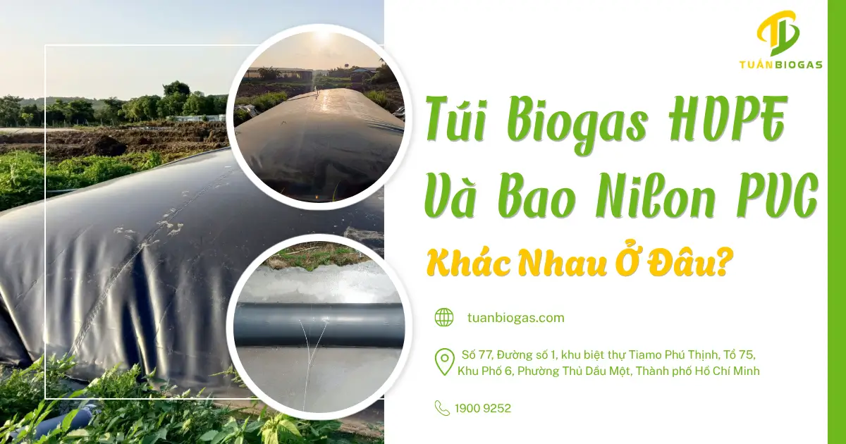 Túi Biogas HDPE Và Bao Nilon PVC: Khác Nhau Ở Đâu?