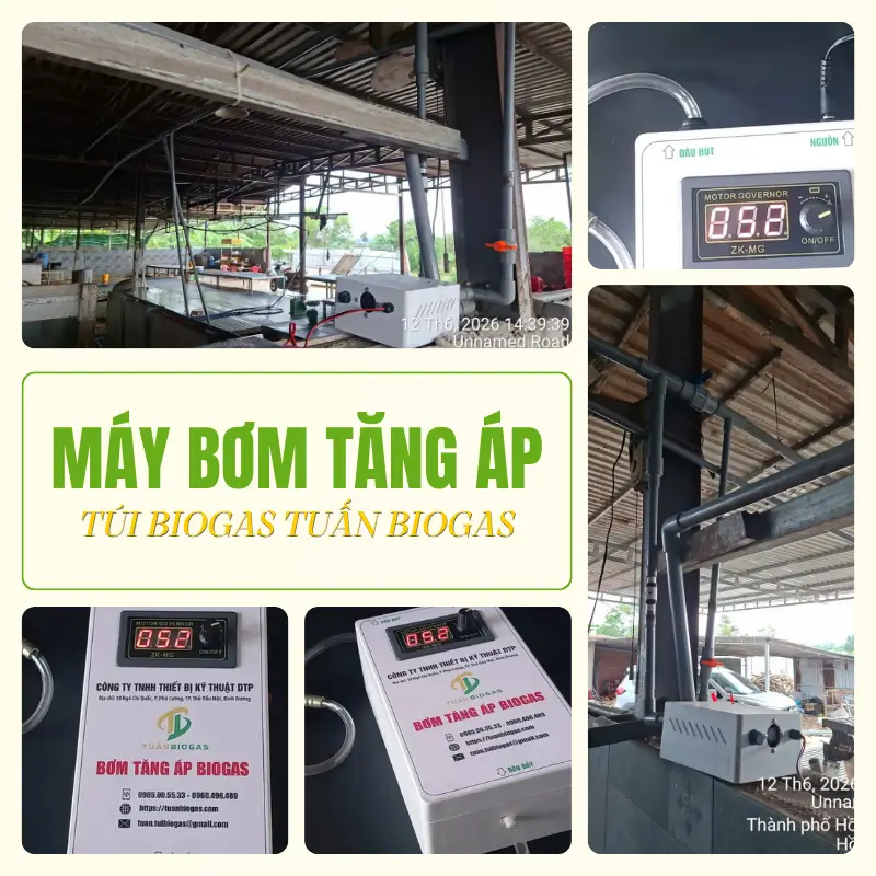 Máy Bơm Tăng Áp Biogas